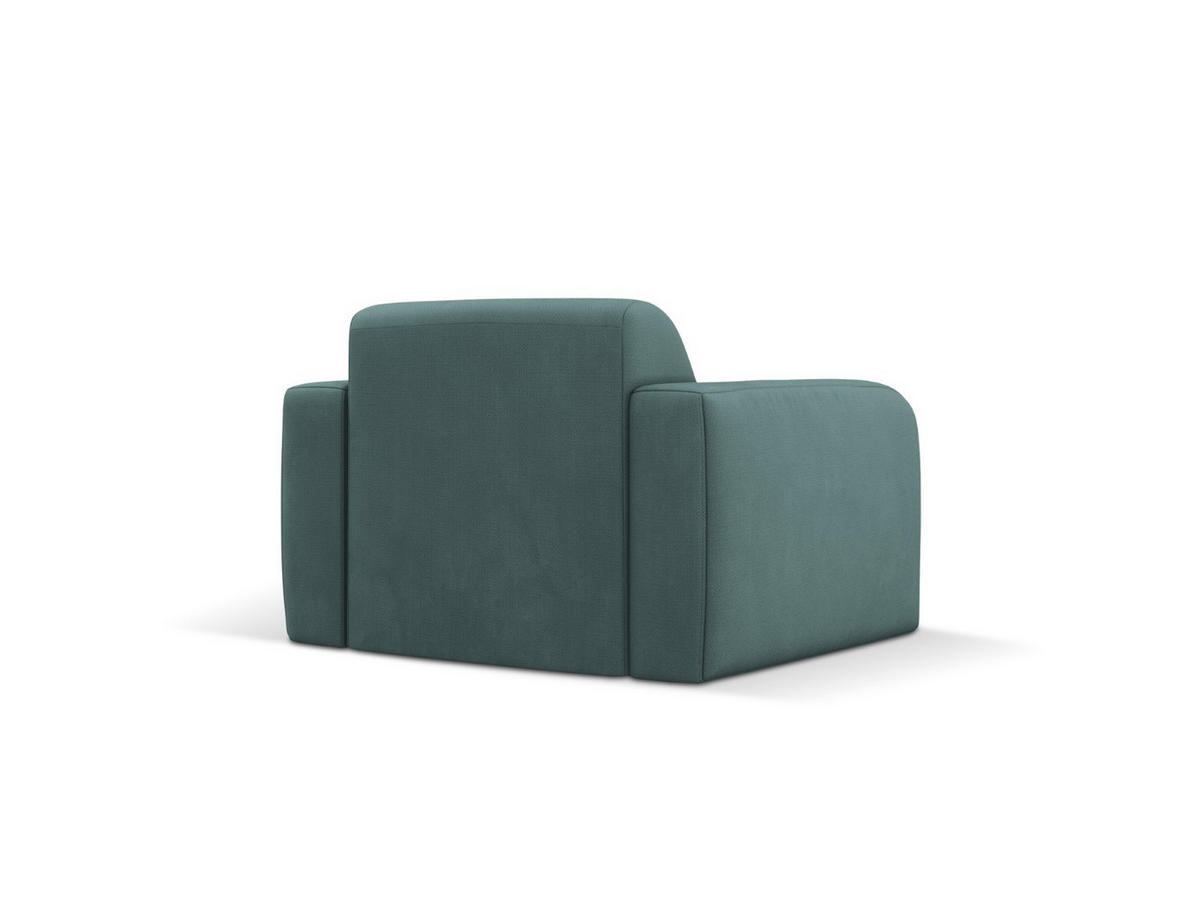 SESSEL Molino aus strukturiertem Stoff meergrün - Smaragdgrün, Textil (95/72/105cm) - Micadoni