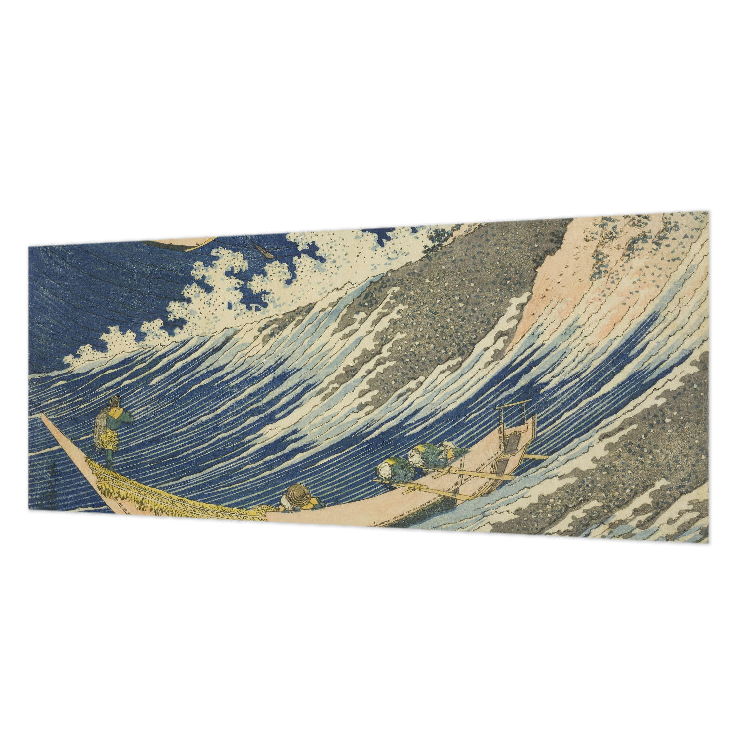 FOTOTAPETE 250x104 cm - Meereswellen - Blau, Textil (250/104cm) - Wallfluent