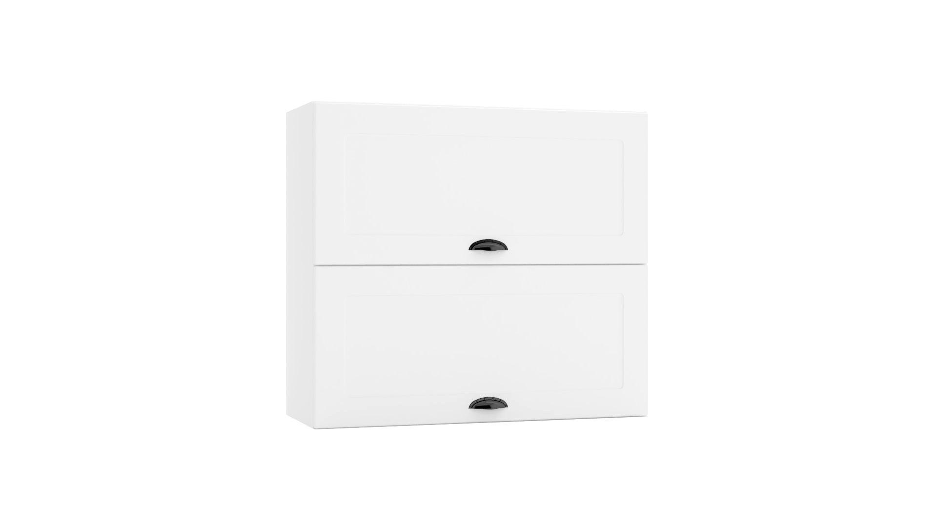 HÄNGESCHRANK W80GRF/2 – Elvara – Funktionales Design Konzept – Weiß / Matt - Weiß, Holzwerkstoff (80/72/30cm) - ROYAL24_MARKT