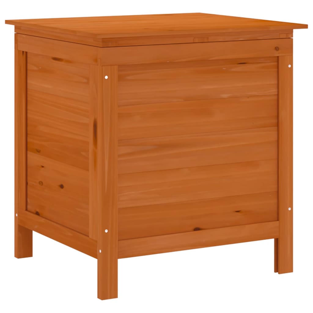 GARTENTRUHE Braun 50x49x56,5 cm Massivholz Tanne - Braun, Holzwerkstoff (50/56.5/49cm) - furnicato