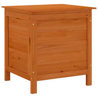 GARTENTRUHE Braun 50x49x56,5 cm Massivholz Tanne - Braun, Holzwerkstoff (50/56.5/49cm) - furnicato