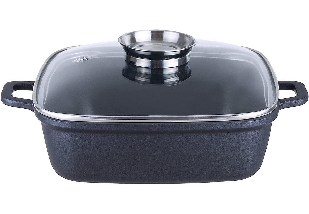 BRÄTER Santorin, Aluguss, Induktion, 3,8 Liter - Schwarz, Metall (28/28/7.4cm) - KOPF