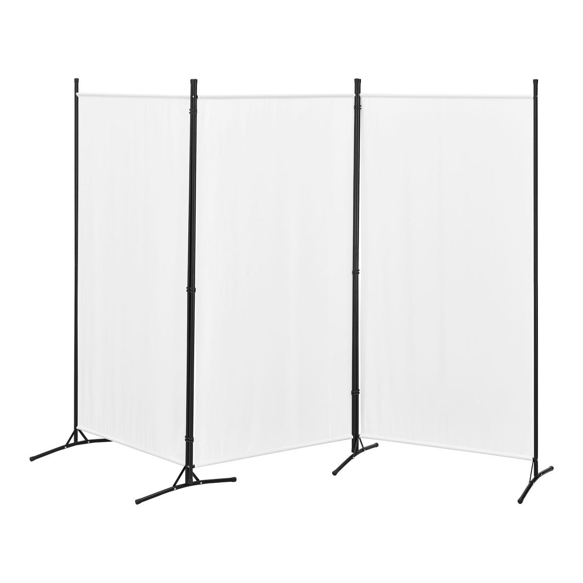 SICHTSCHUTZ Teruel - Weiß, Textil/Metall (260/0.1cm) - [en.casa]