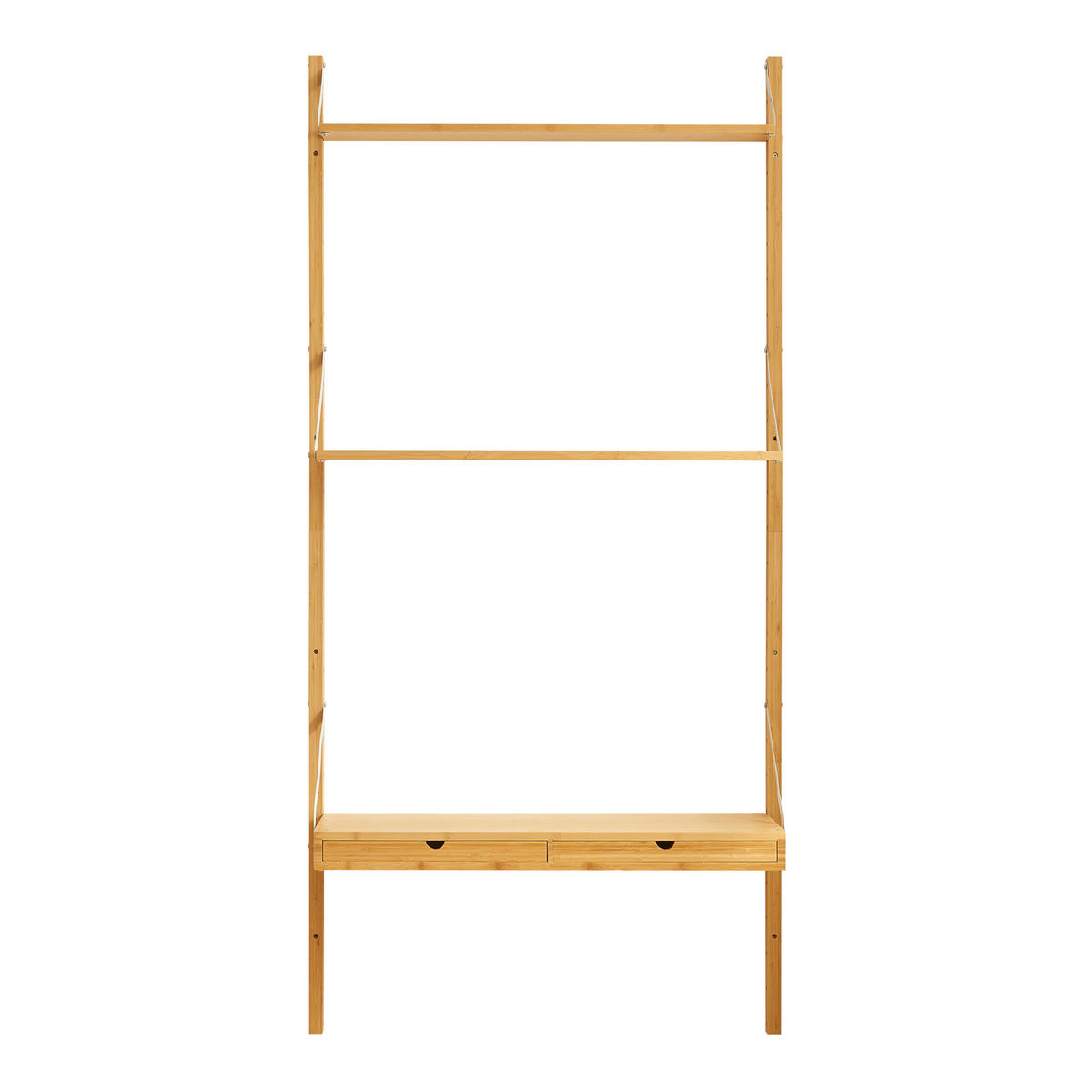 WANDREGAL Tingvoll - Naturfarben, Holz (85/176/31.5cm) - [en.casa]