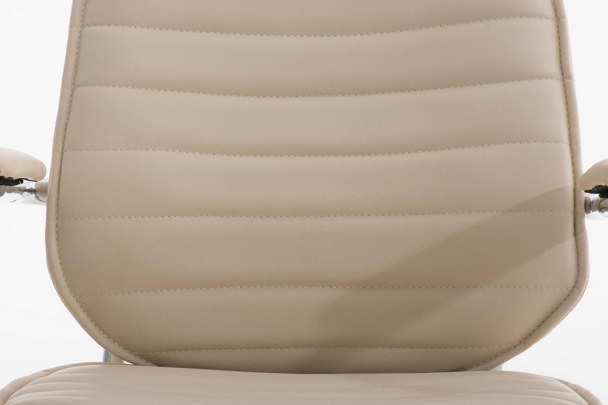 BÜROSTUHL Rako, Creme - Creme, Textil/Metall (60/128/67cm) - TPFLiving