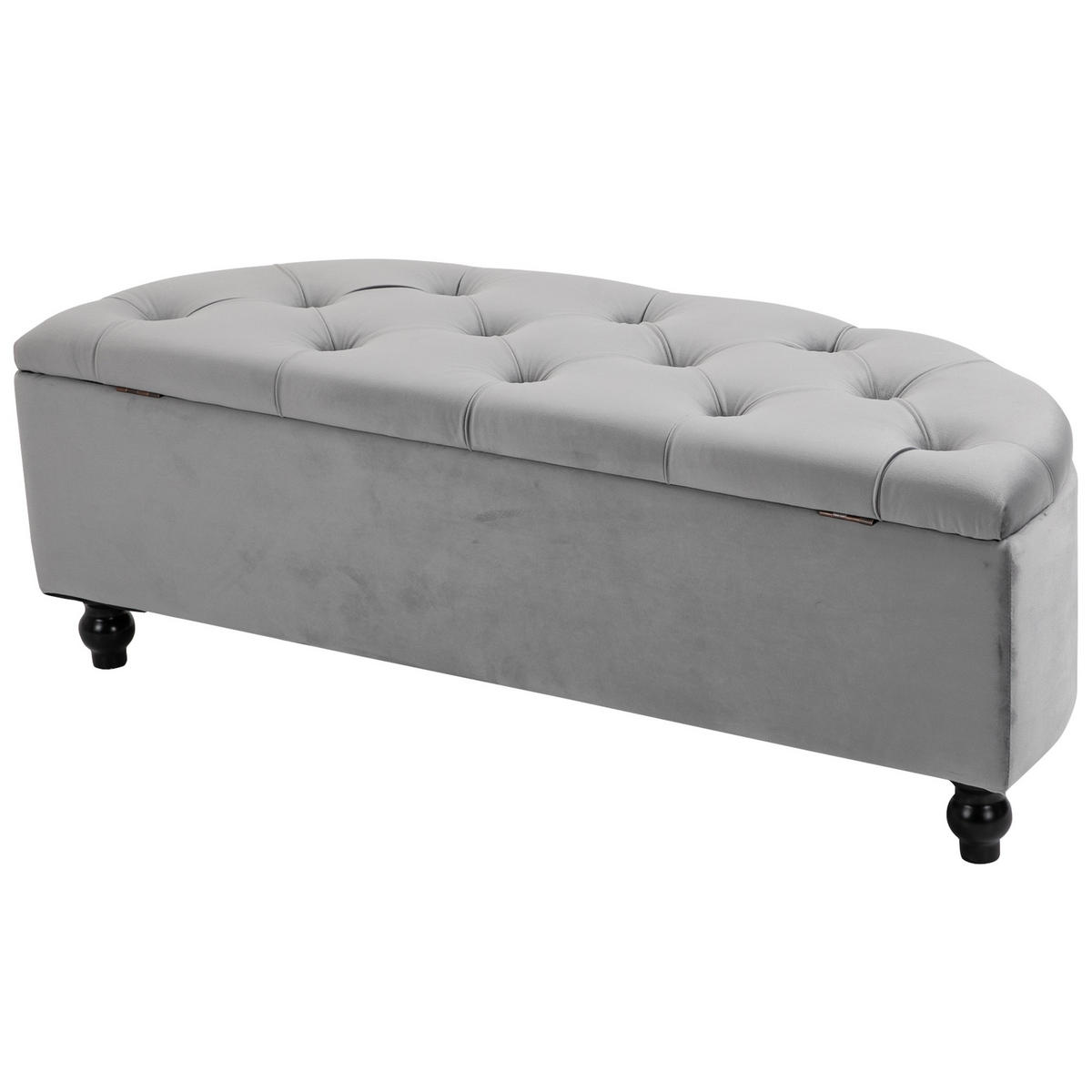 SITZBANK Grau - Grau, Holz/Textil (120/46/42cm) - Jamb