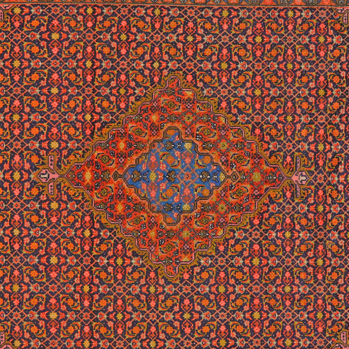 TEPPICH Ardebil Blau 294/194 cm Schurwolle - Blau, Textil (194/294cm) - Looma