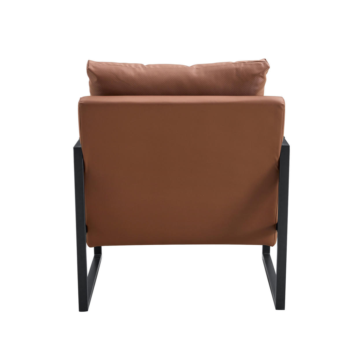 SESSEL mit schwarzem Metallrahmen, DE-42370, Braun - Braun, Metall (75.5/75.2/68.6cm) - ComfortXL