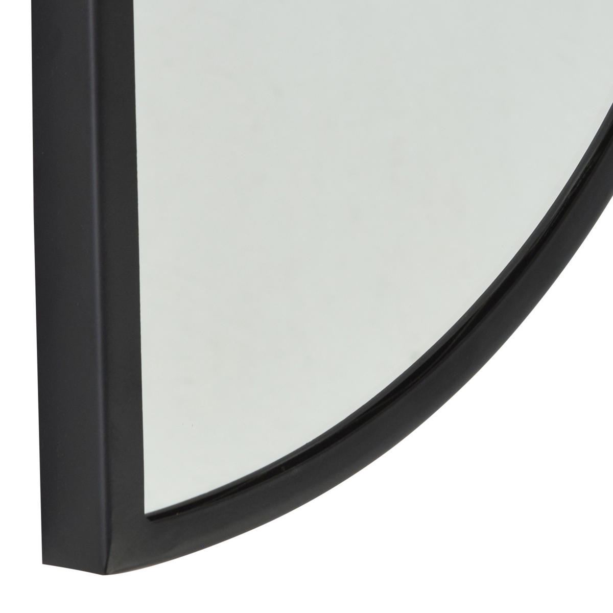 WANDSPIEGEL Moon Schwarz - Schwarz, Metall (31/60/4cm) - LOFT42
