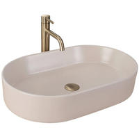 AUFSATZWASCHBECKEN Rea Nadia 60 Beige Matt - Beige, Keramik (38.5/12/61cm) - REA