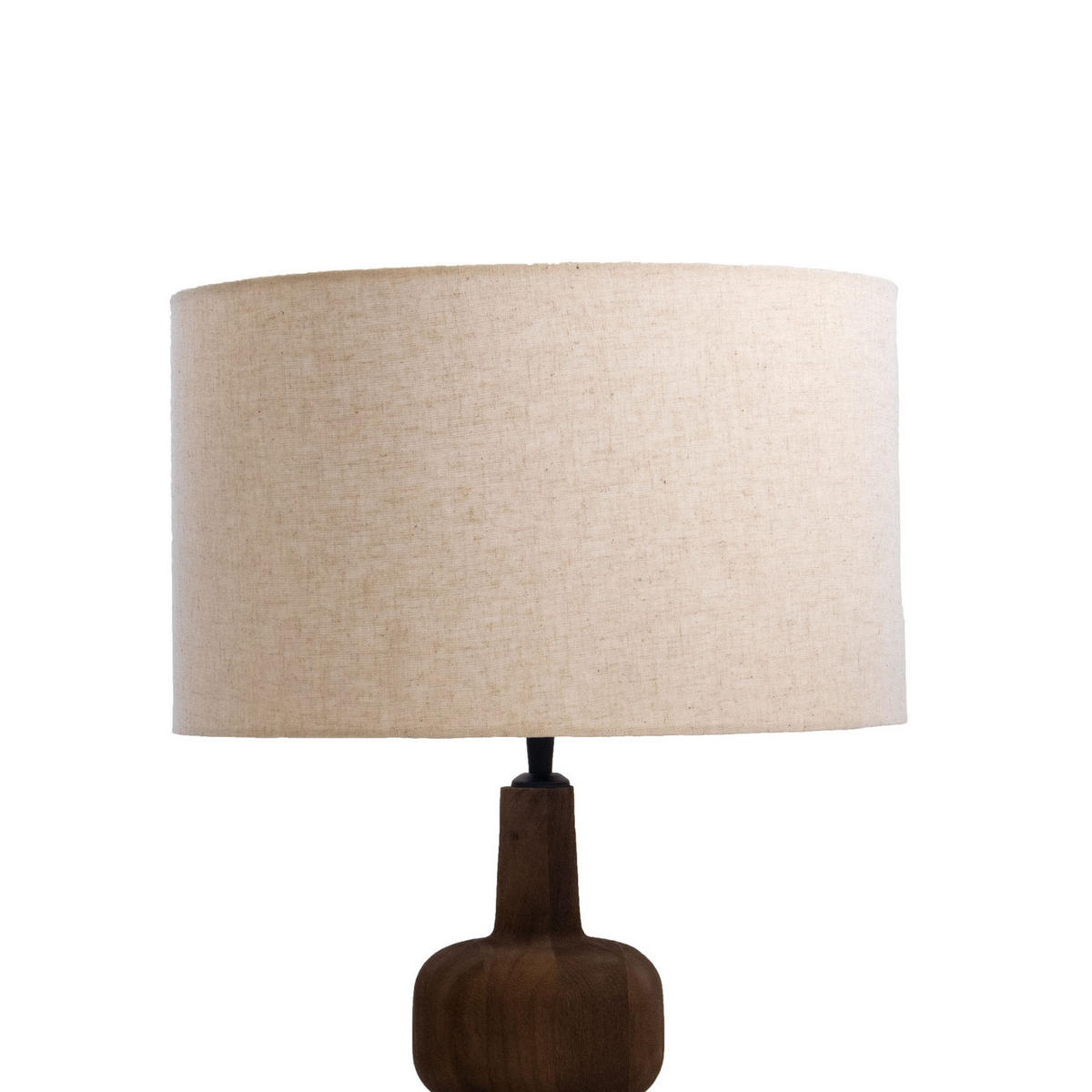 TISCHLAMPE aus Holz 40cm, braun - Braun, Holz (40/40/72cm) - Giga Meubel