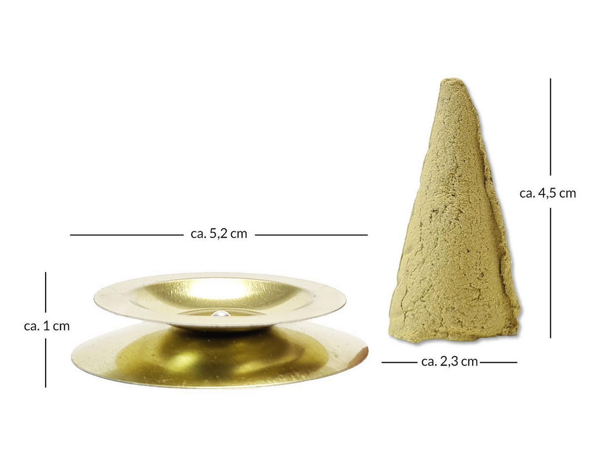 RÄUCHERKERZEN Sparset Lemon-Riesen, Glimmschale, Opas Beste Weihrauch - Multicolor, Metall (6.5/2.3/12.5cm)