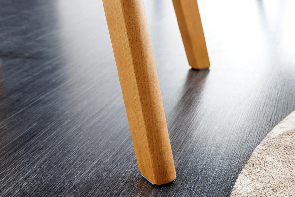 STUHL NORDIC STAR Strukturstoff Grau 80 cm - Braun/Grau, Holz/Textil (54/80/54cm) - riess-ambiente