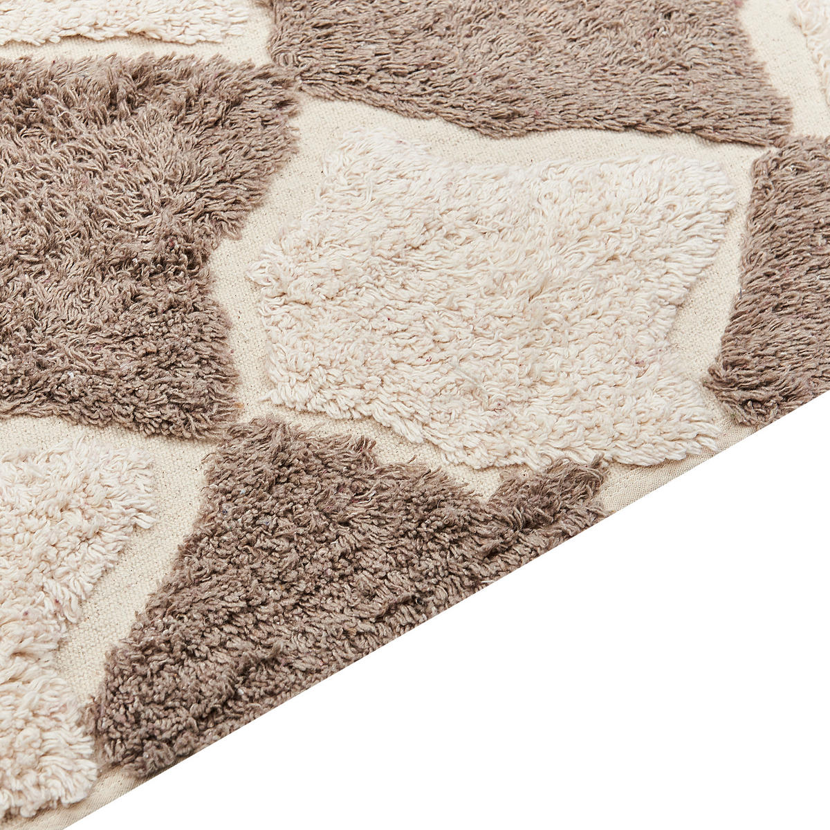 KURZFLOR-TEPPICH Sinop 200/140 cm - Braun, Textil (140/200cm) - Beliani