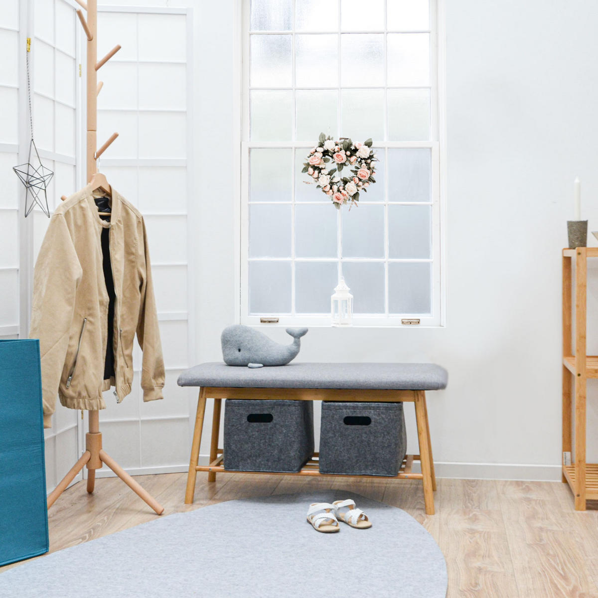 AUFBEWAHRUNGKORB FILZ 32/26 , grau - Grau, Kunststoff (23/32/26cm) - Dunedesign