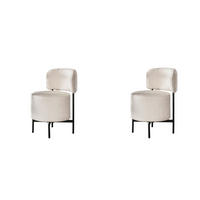 ESSZIMMERSTUHL Cocktail Weiß 61/51/82 cm 2er-Set - Weiß, Textil (51/82/61cm) - Hoyz Collection