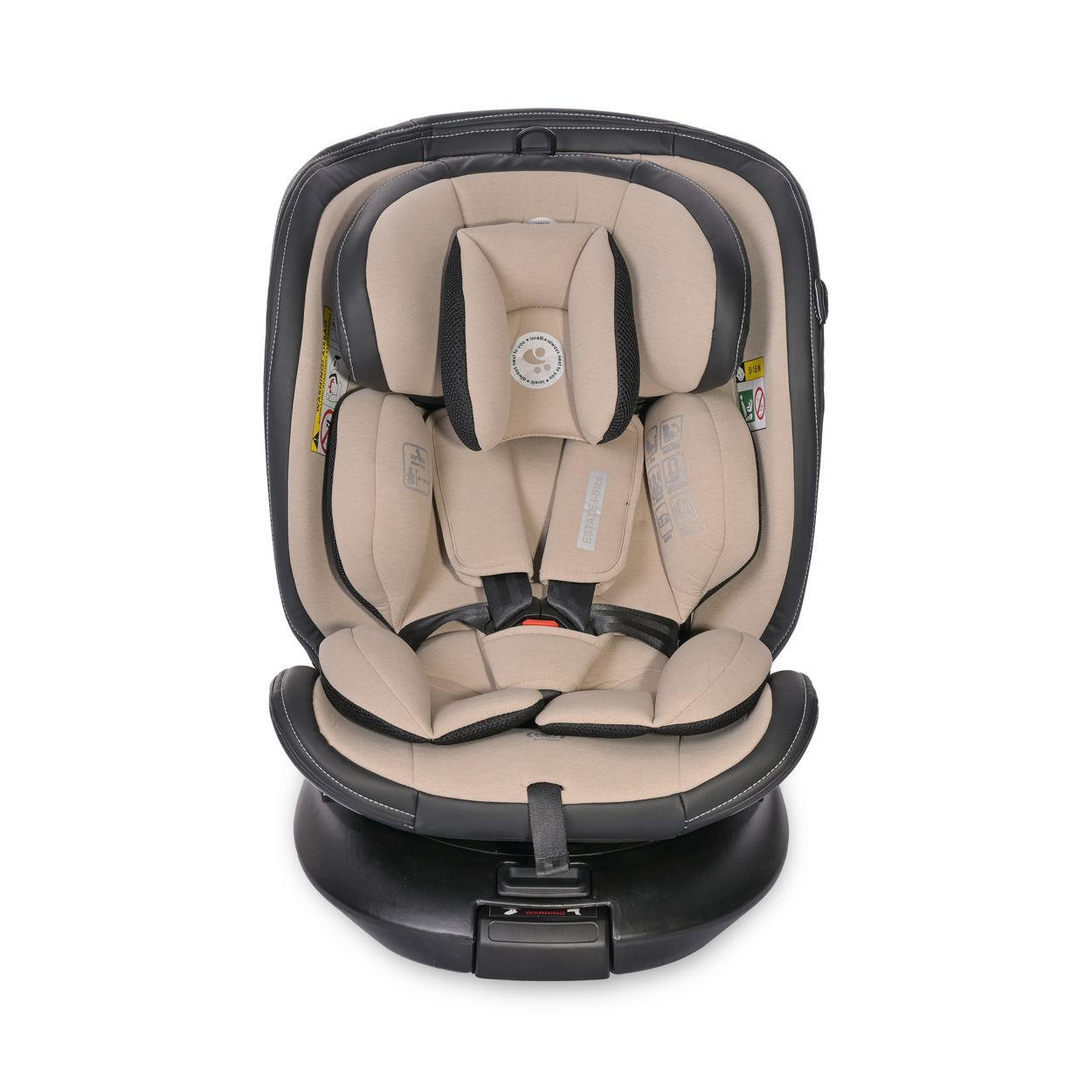 KINDERSITZ Estate i-Size beige (40-150cm) Isofix, Stützbein, Sitz 360° drehbar - Beige, Kunststoff (47/62/52cm) - Lorelli