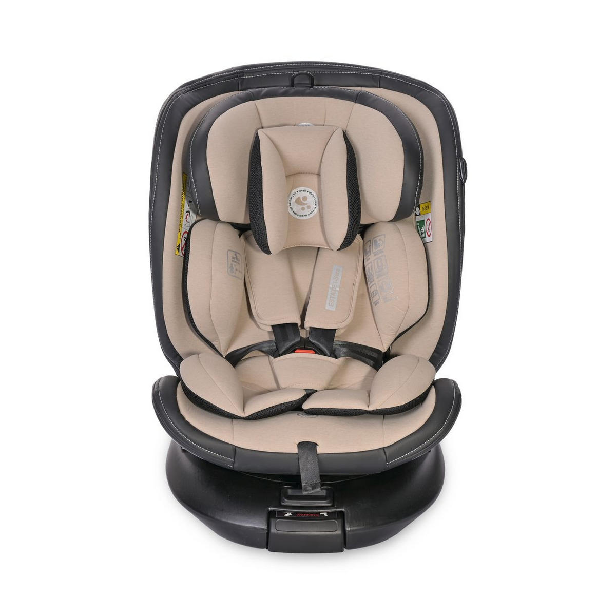 KINDERSITZ Estate i-Size beige (40-150cm) Isofix, Stützbein, Sitz 360° drehbar - Beige, Kunststoff (47/62/52cm) - Lorelli