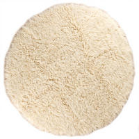 WOLLTEPPICH Rund Ø 110 cm Flokati 2000 - Naturfarben, Naturmaterialien (110/110cm) - Steffensmeier