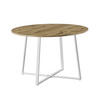 ESSTISCH NOA Eiche, 110/110/76 cm - Eichefarben/Weiß, Holzwerkstoff/Metall (110/110/76cm) - B&D Home