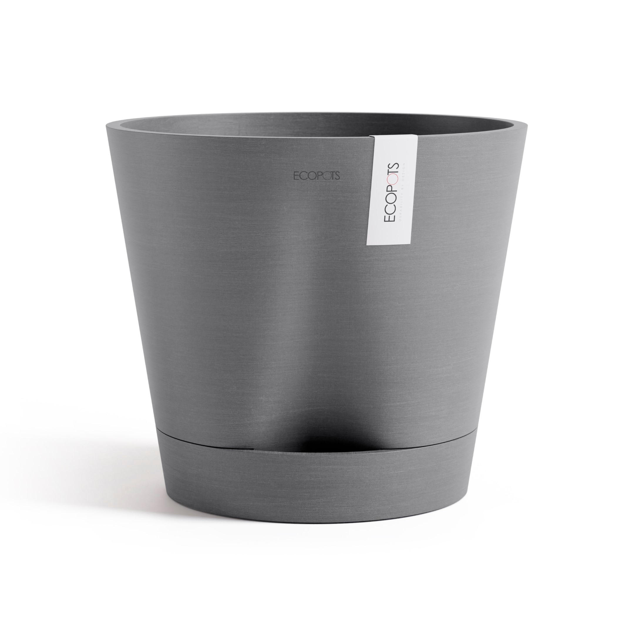 Ecopots Blumentopf Grau 27.5 cm
