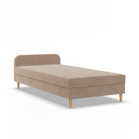 BOXBETT MIT KOPFTEIL 90x200 CASPE, Beige - Creme, Textil (90/200cm) - Mebligo