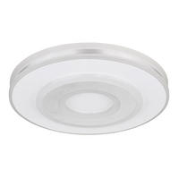 LED DECKENLEUCHTE MARU Weiß opal - Weiß, Metall (42/42/6.5cm) - Globo Lighting