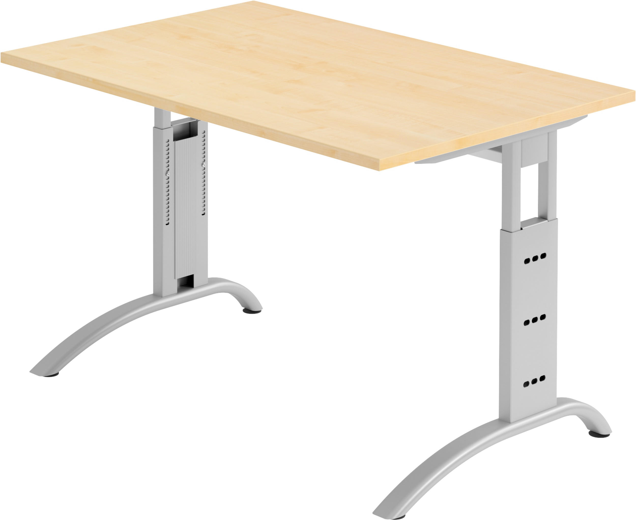 SCHREIBTISCH Serie-F 80/120/74 cm in Ahornfarben - Ahornfarben, Holzwerkstoff (80/120/74cm) - bümö