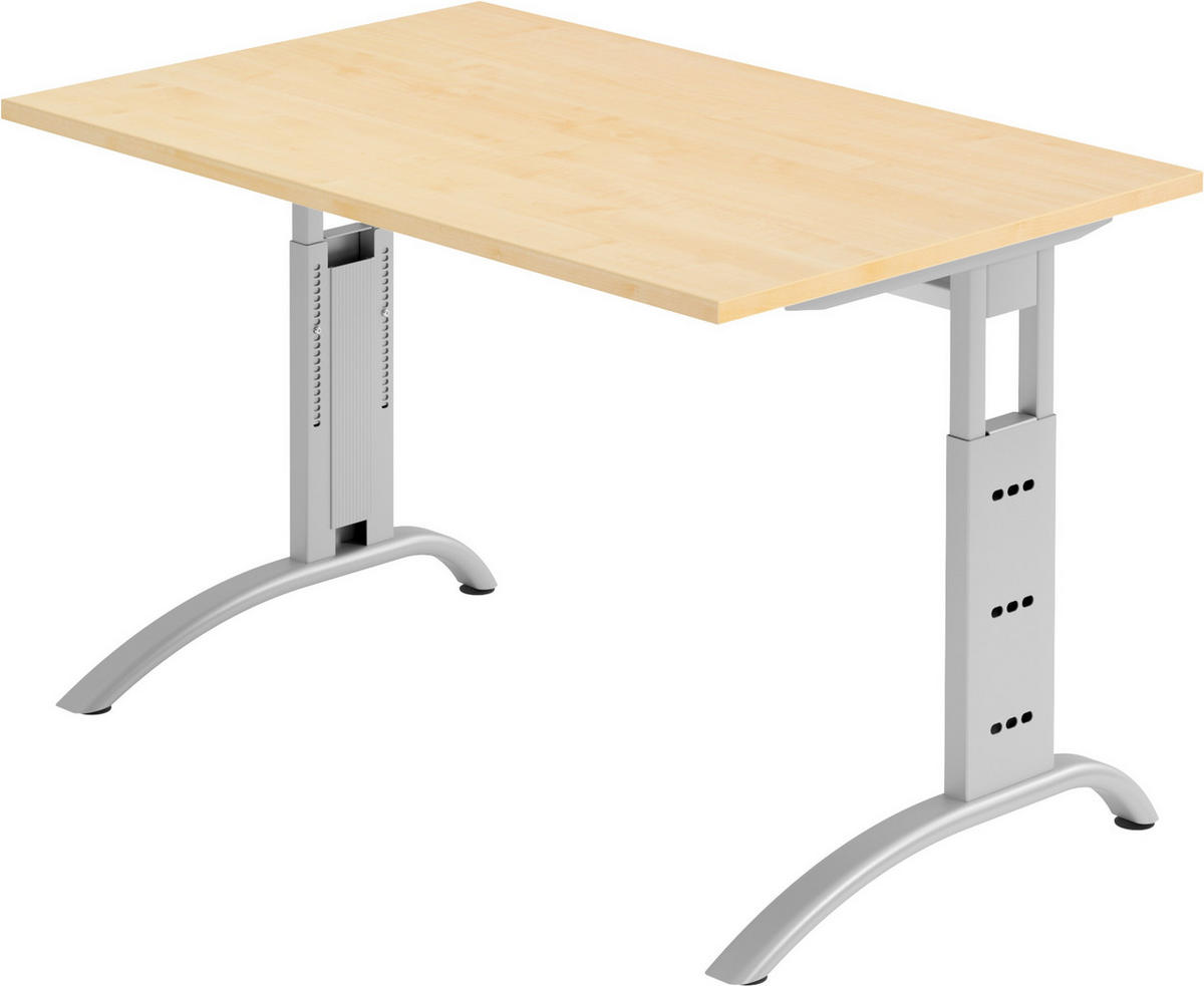 SCHREIBTISCH Serie-F 80/120/74 cm in Ahornfarben - Ahornfarben, Holzwerkstoff (80/120/74cm) - bümö