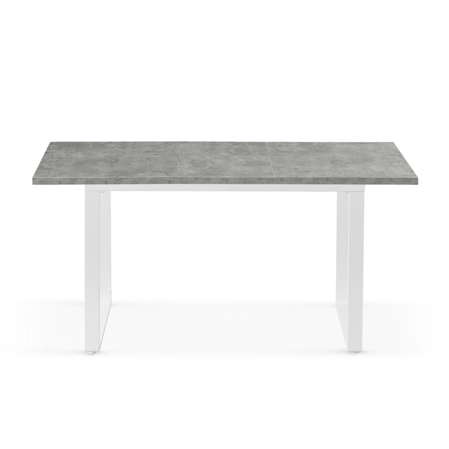 ESSTISCH LEVIN 120-160/80/76 cm Beton - Anthrazit, Holz (80/120/76cm) - B&D Home