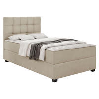 BOXBETT Lind - Beige/Schwarz, Holz/Holzwerkstoff (120/200cm) - MIRJAN24