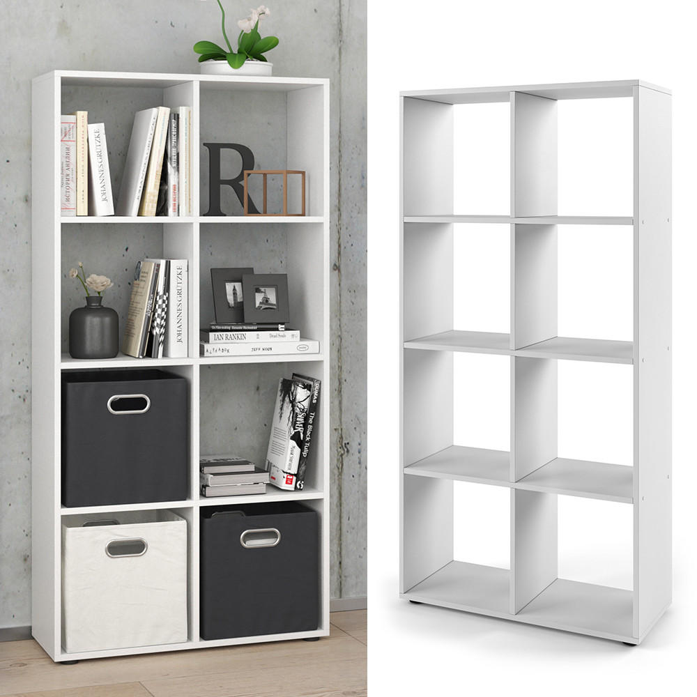 RAUMTEILER Scutum Weiß 143 x 72 cm - Weiß, Holzwerkstoff (143/72/29cm) - Vicco