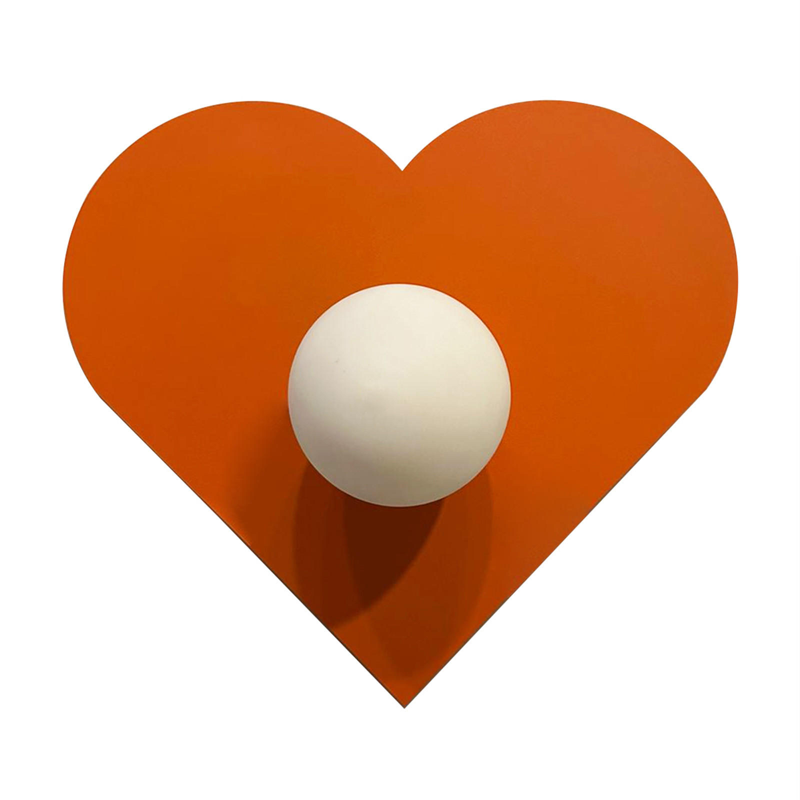 WANDLEUCHTE Innen 35 cm - Orange, Glas/Metall (35/31cm) - Bamyum