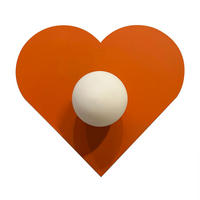WANDLEUCHTE Innen 35 cm - Orange, Glas/Metall (35/31cm) - Bamyum