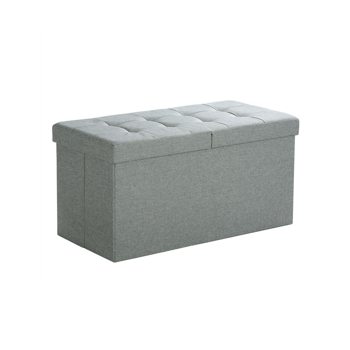 SITZTRUHE - Grau, Holzwerkstoff (38/38/76cm) - Hansiro