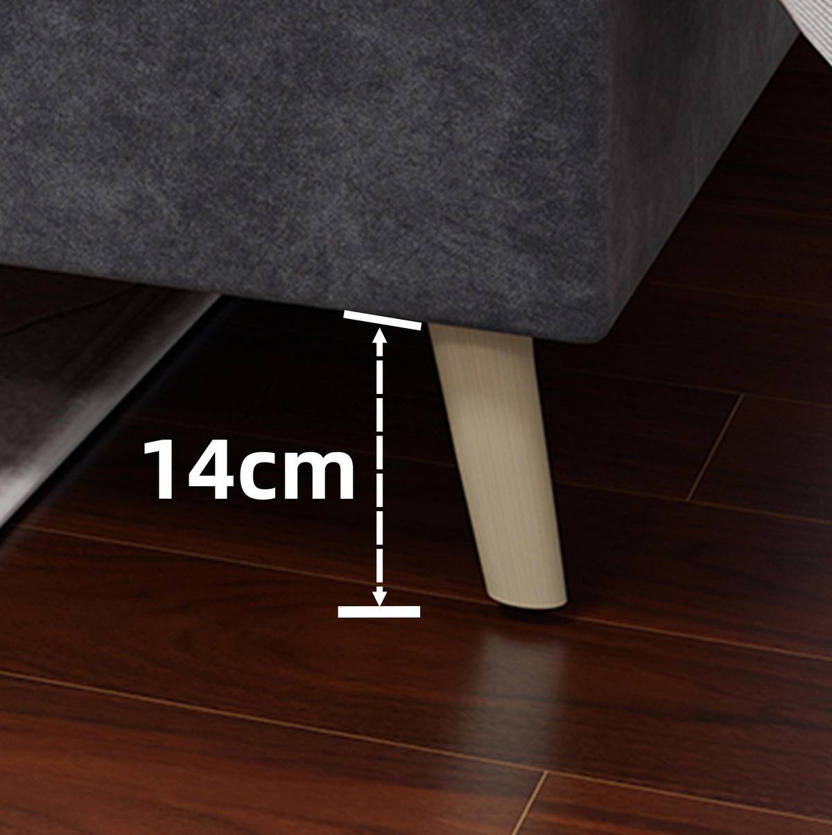 POSTEĽ 90/200 cm sivá bez čela z látky a kovu s úsporným riešením do menšej spálne - sivá, textil (90/200cm) - OKWISH