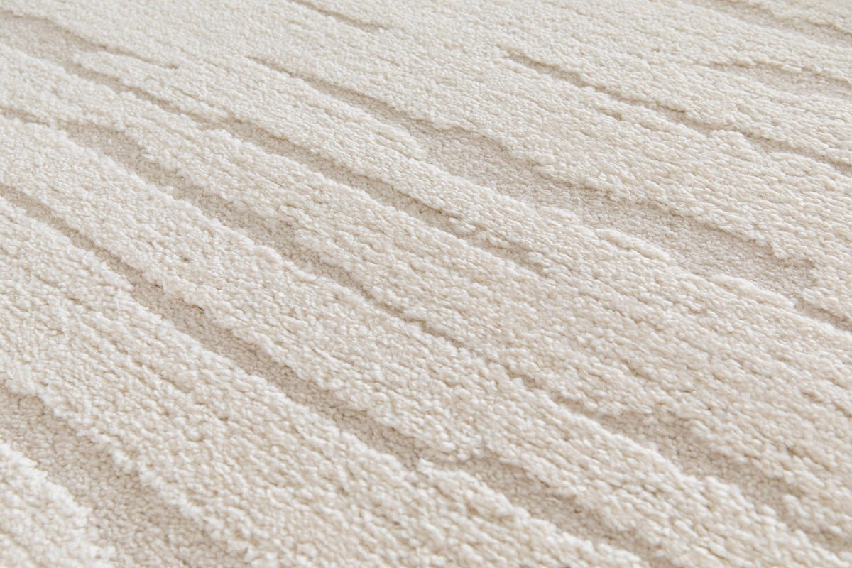 TEPPICH mit sehr weichem Relief-Effekt beige - Beige, Textil (120/170cm) - AFK Living