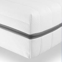 WENDEMATRATZE 90x200 H2H3, 7-Zonen mit waschbarer Bezug - Weiß, Textil (90/200cm) - Sleepneo