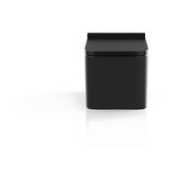 HÄNGE WC - 35.5 cm x 51.5 cm - keramik - schwarz Clemona - Schwarz, Keramik (35.5/34/51.5cm) - Vente-Unique