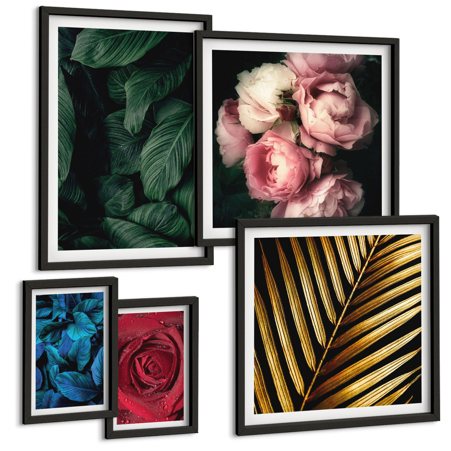 Tulup Bilder Schwarz 40x60 cm