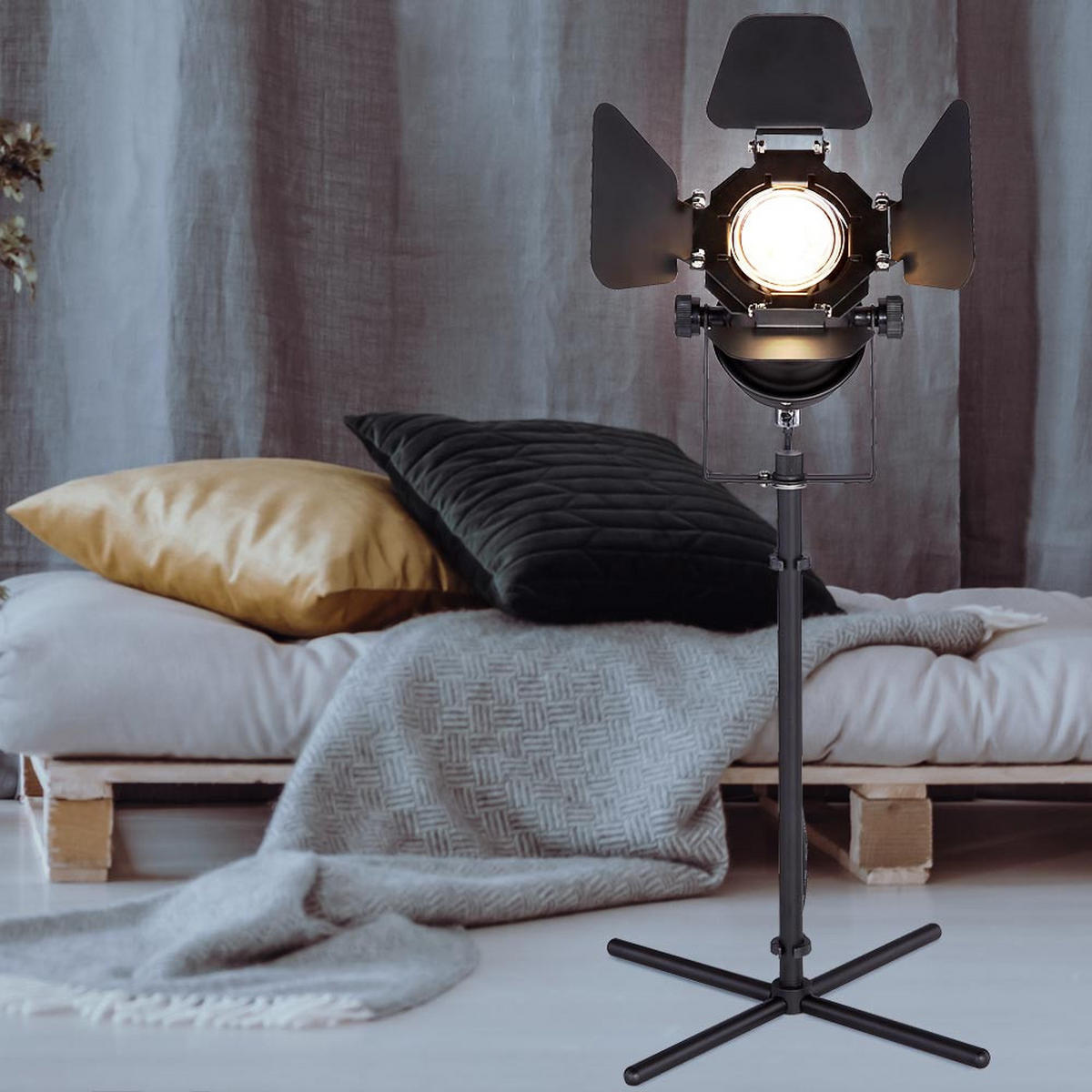 LED TISCHLEUCHTE Kunststoff Weiß - Weiß, Metall (27.5/24/48.5cm) - Globo Lighting