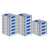 EUROBOX 16x Nextgen Color 12x30x40cm 11 Liter Griffe Blau Geschlossen - Blau, Kunststoff (30/12/40cm) - PROREGAL