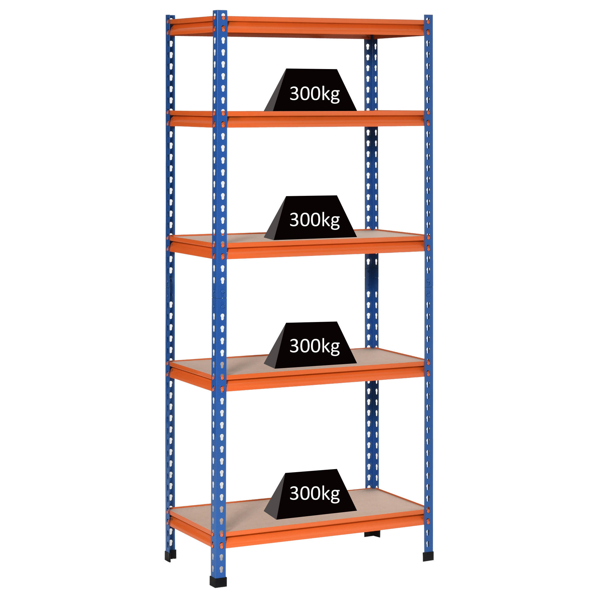 REGAL DE-18483 Blau/Orange - Blau, Metall (40/182/80cm) - ComfortXL