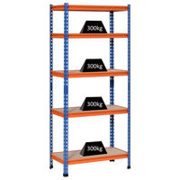 REGAL DE-18483 Blau/Orange - Blau, Metall (40/182/80cm) - ComfortXL