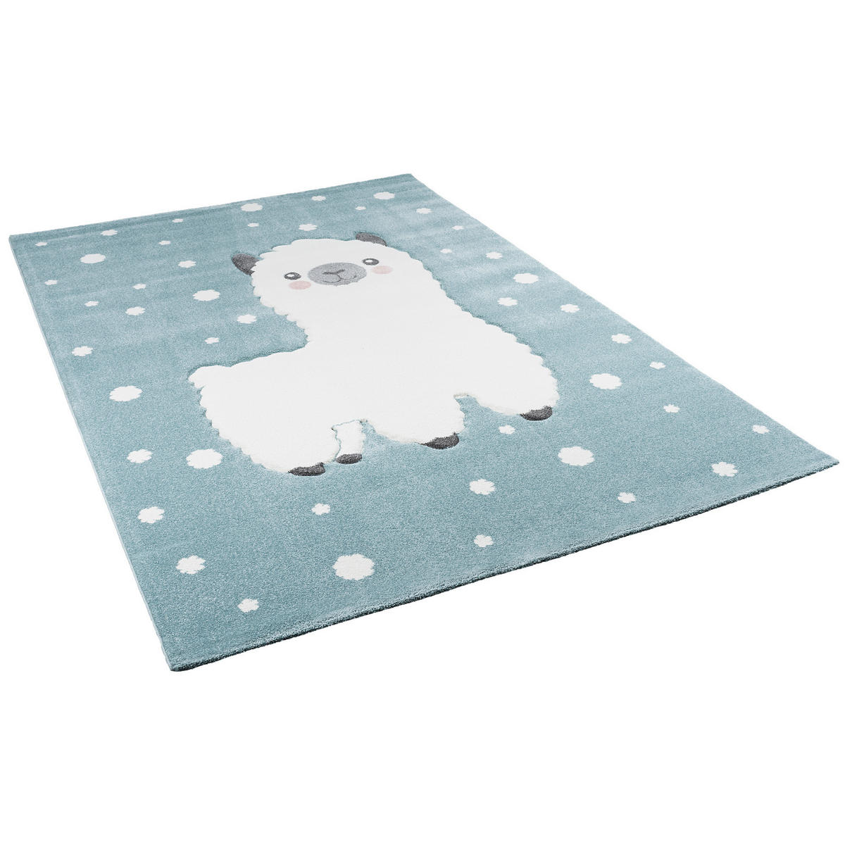 KINDER TEPPICH MAUI KIDS ALPAKA PASTELL - Blau, Textil (120/170cm) - Pergamon