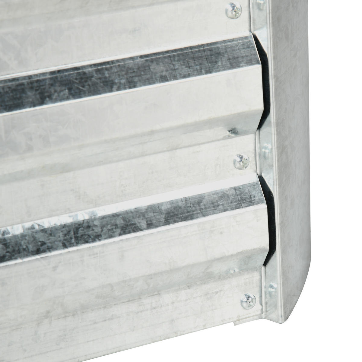 HOCHBEET, Silberfarben - Silberfarben, Metall (53/90/53cm) - Outsunny
