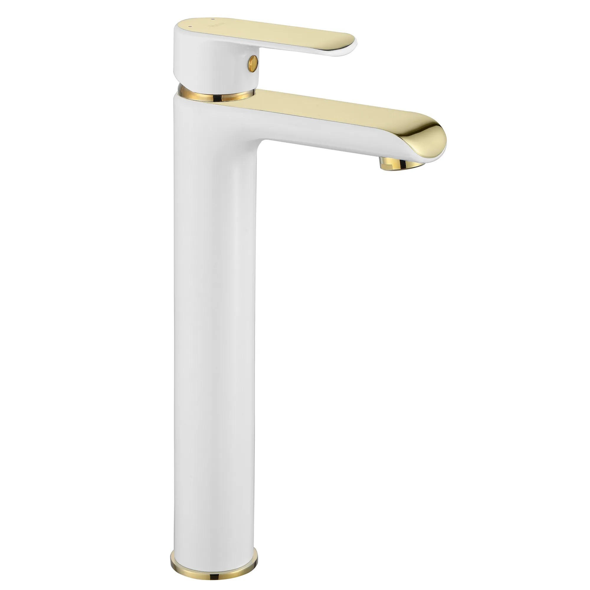 WASCHBECKENARMATUR Rea Bloom White Gold High - Weiß, Metall (4.8/30/15cm) - REA
