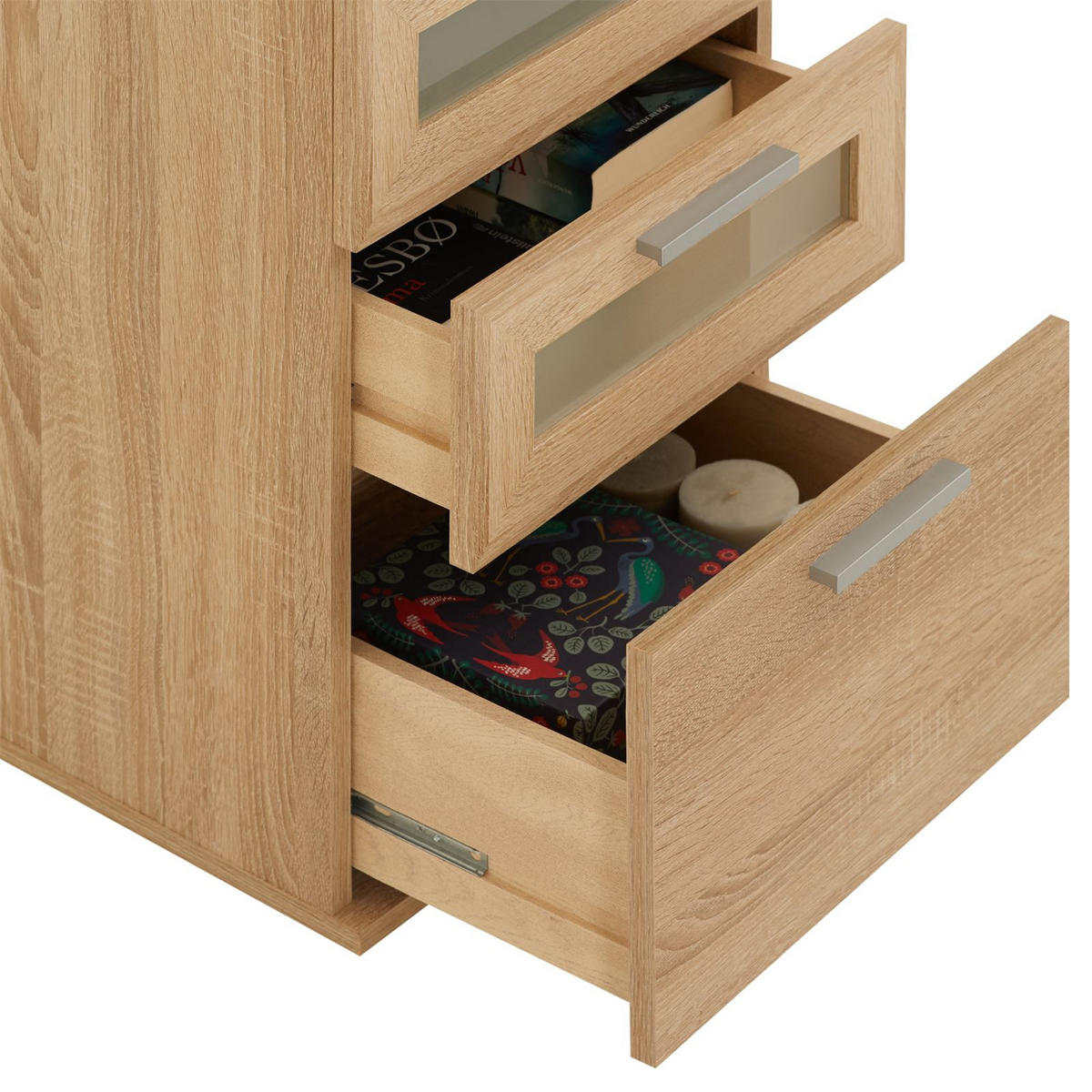 NACHTTISCH MARIKE - Sonoma Eiche, Holzwerkstoff (40/63/38cm) - CARO-Möbel