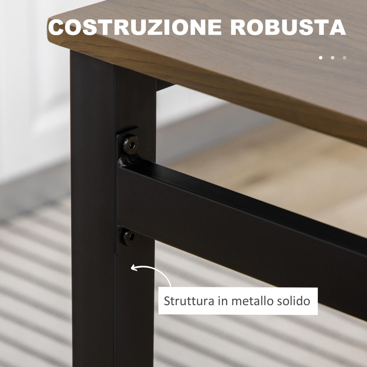 ESSZIMMER-SET, rechteckig 100×63cm 5-teilig, natur - Braun, Holzwerkstoff (63/76.5/100cm) - Vallsero