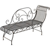 GARTENLIEGE Metall bronze - Bronzefarben, Metall (156/78/46cm) - CLP